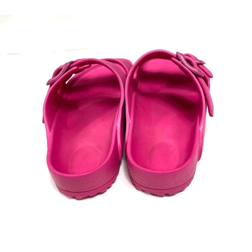 BIRKENSTOCK Arizona Essentials Rubber Sandals Beetroot Purple Pink Size 13 Kids